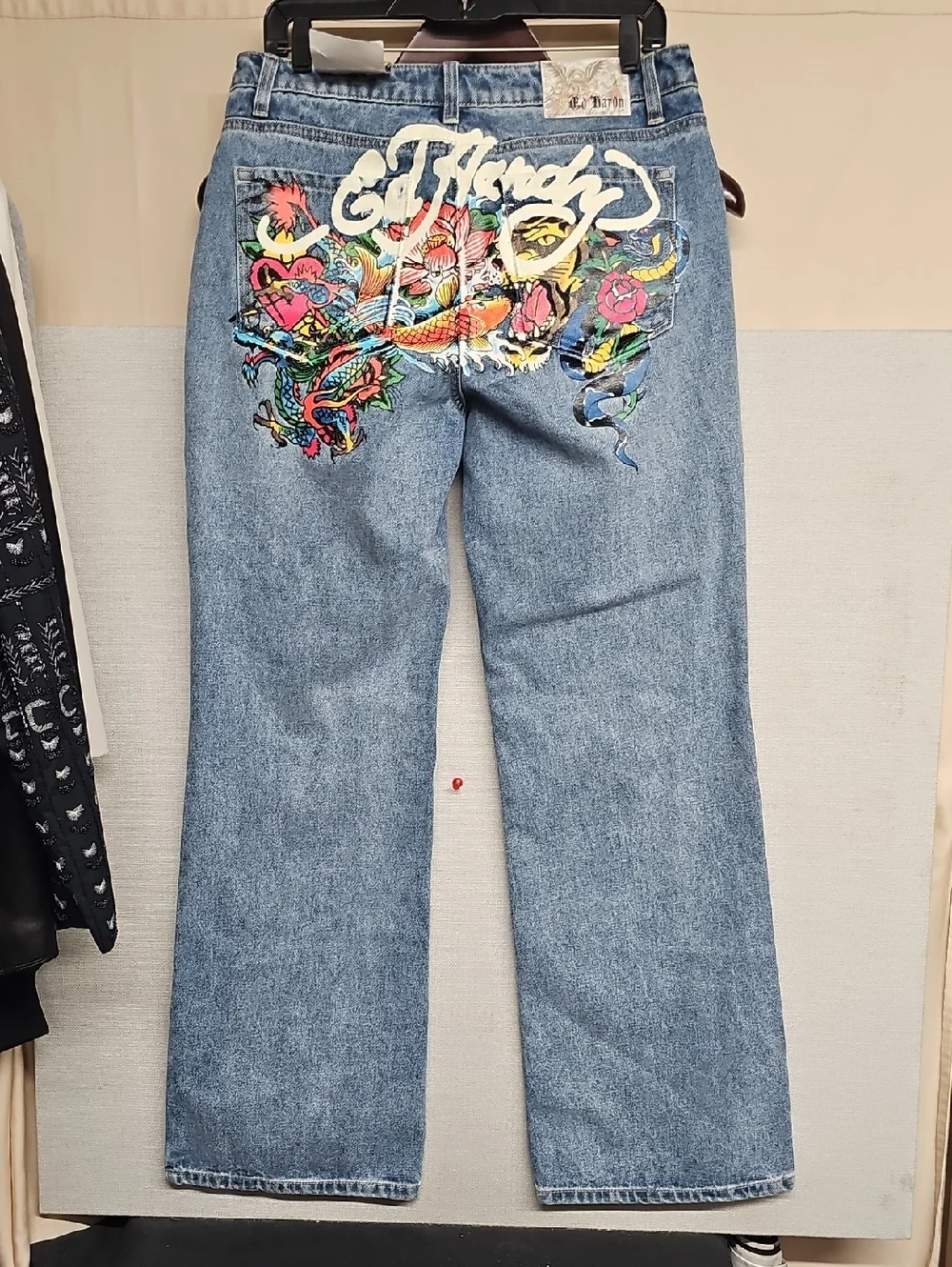 ED HARDY MULTI TATTOO BAGGY JEANS BFPM-05-001 - Picture 1 of 6